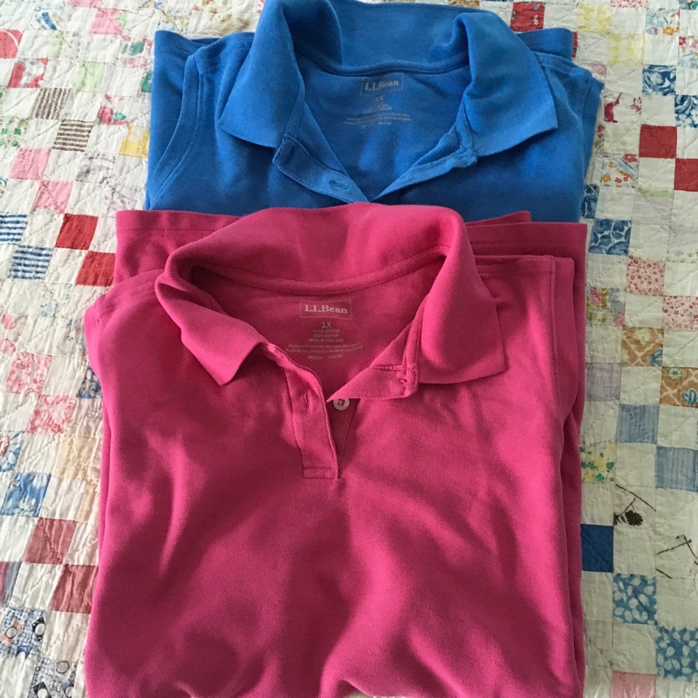 L.L. Bean Tank Tops in Pink and Royal Blue